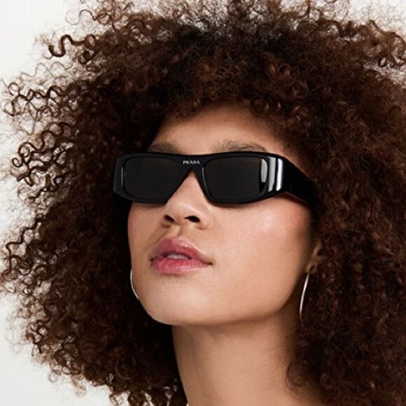 PRADA Sunglasses PR20WS 1AB5S0 Black/Dark Grey Women NEW - Picture 13 of 13